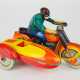 Altes Blechspielzeug - Motorrad mit Beiwagen - фото 1