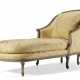 A FRENCH GREY-PAINTED WOOD CHAISE - photo 1