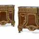 A PAIR OF FRENCH ORMOLU-MOUNTED MAHOGANY COMMODES - photo 1