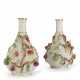 A PAIR OF JACOB PETIT PORCELAIN SCHNEEBALLEN BOTTLE VASES - photo 1