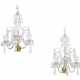 A PAIR OF GEORGE III ORMOLU AND CUT-GLASS THREE LIGHT WALL-LIGHTS - фото 1