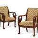 A PAIR OF EMPIRE MAHOGANY FAUTEUILS - Foto 1