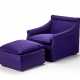 Lot consisting of an armchair and a pouf model "P16 San Siro" - Foto 1