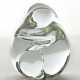 Clear colorless solid glass sculpture - photo 1