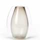 Clear colorless slightly smoked blown glass vase - photo 1