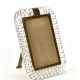 Photo frame in transparent colorless twisted glass with brass frame - Foto 1