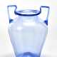 Two-handled vase in transparent light blue blown glass - фото 1