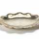 Centerpiece in poded silver with wavy edge on a serpentine base - photo 1