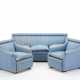 Lot consisting of a two-seater sofa and two armchairs of the series "P16 San Siro" - фото 1