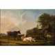 OMMEGANCK, BALTHAZAR PAUL (1755-1826) "Rinder und Schäfer mit seiner Herde an einem Bauernhaus" - Foto 1