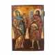 IKONE "Der heiligen Johannes der Täufer und die heilige Barbara" - Foto 1