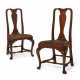 A PAIR OF QUEEN ANNE WALNUT COMPASS-SEAT SIDE CHAIRS - фото 1