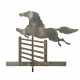 A COPPER AND ZINC STEEPLECHASE HORSE WEATHERVANE - фото 1