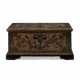 A POLYCHROME PAINT-DECORATED WHITE PINE MINIATURE BLANKET CHEST - photo 1
