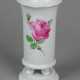 Meissen Füßchenvase *Rote Rose* - photo 1