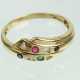 Rubin Saphir Smaragd Ring mit Brillanten - GG 585 - фото 1
