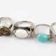 5 Silber Ringe - photo 1