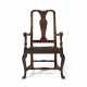 A QUEEN ANNE CARVED MAPLE ARMCHAIR - фото 1