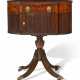 A FEDERAL MAHOGANY VENEERED AND TAMBOUR WORK TABLE - photo 1