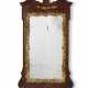 A GEORGE II CARVED MAHOGANY AND PARCEL GILT MIRROR - фото 1