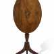 A FEDERAL EAGLE INLAID MAHOGANY TILT-TOP CANDLE STAND - photo 1
