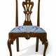 A CHIPPENDALE CARVED WALNUT SIDE CHAIR - фото 1