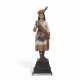 A CARVED AND POLYCHROME PAINT-DECORATED CIGAR STORE FIGURE OF A `HIGHLAND LASSIE` - photo 1