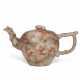 A CHINESE EXPORT PORCELAIN FAUX MARBLE TEAPOT AND COVER - photo 1