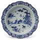 A CHINESE EXPORT PORCELAIN BLUE AND WHITE LARGE BASIN - photo 1