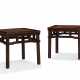 A PAIR OF CHINESE TIELIMU STOOLS - фото 1