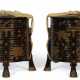 A PAIR OF JAPANESE GILT AND BROWN LACQUER HOKAI (FOOD CONTAINER) - photo 1