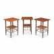 A GROUP OF THREE AESTHETIC MOVEMENT MAHOGANY COFFEE TABLES - фото 1