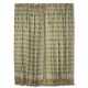 TWO PAIRS OF JAPONISANT DOUBLE-SIDED AND LINED GREEN SILK PLEATED CURTAINS - Foto 1