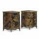 A PAIR OF EARLY LOUIS XV ORMOLU-MOUNTED CHINESE BLACK-AND-GILT LACQUER AND JAPANNED ENCOIGNURES - Foto 1