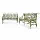 A PAIR OF FRENCH GOTHIC REVIVAL GREEN-PAINTED CAST-IRON GARDEN BENCHES - photo 1