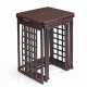 A NEST OF FOUR `GRID` STAINED BEECHWOOD OCCASIONAL TABLES, MODEL NO. 988 - фото 1