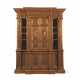 AN ITALIAN RENAISSANCE-REVIVAL FRUITWOOD AND WALNUT LARGE BOOKCASE-CABINET - фото 1