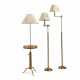 A PAIR OF BRASS TELESCOPIC FLOOR LAMPS - photo 1