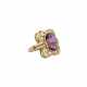 Ring mit Amethyst, - photo 1