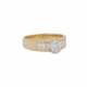 Ring mit Brillant ca. 0,79 ct, ca. FW (G) /SI1 - photo 1