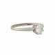 Ring mit Altschiffdiamant ca. 0,70 ct, - фото 1