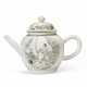 A CHINESE EXPORT PORCELAIN 'EROTIC' GRISAILLE TEAPOT AND COVER - фото 1