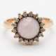 Rose Quartz-Diamond-Ring - Foto 1