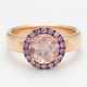 Rose Quartz-Sapphire-Ring - фото 1