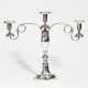 Three-armed silver candelabra Biedermeier - photo 1