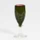 MINIATURE GLASS CHALICE WITH ROSE TENDRILS - photo 1