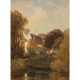 DAULNOY, VICTOR (1824-?, französischer Maler), "Haus am See", - photo 1