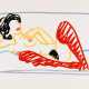 Wesselmann, Tom (1931 Cincinnati - 2004 New York). Fast sketch red stocking nude - фото 1