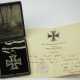Preussen: Eisernes Kreuz, 1914, 2. Klasse, im Etui, mit Urkunde für einen Gefreiten der 115. Infanterie-Division. - photo 1