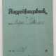 Flugprüfungsbuch des Oberst Edgar Petersen - Ritterkreuzträger. - фото 1